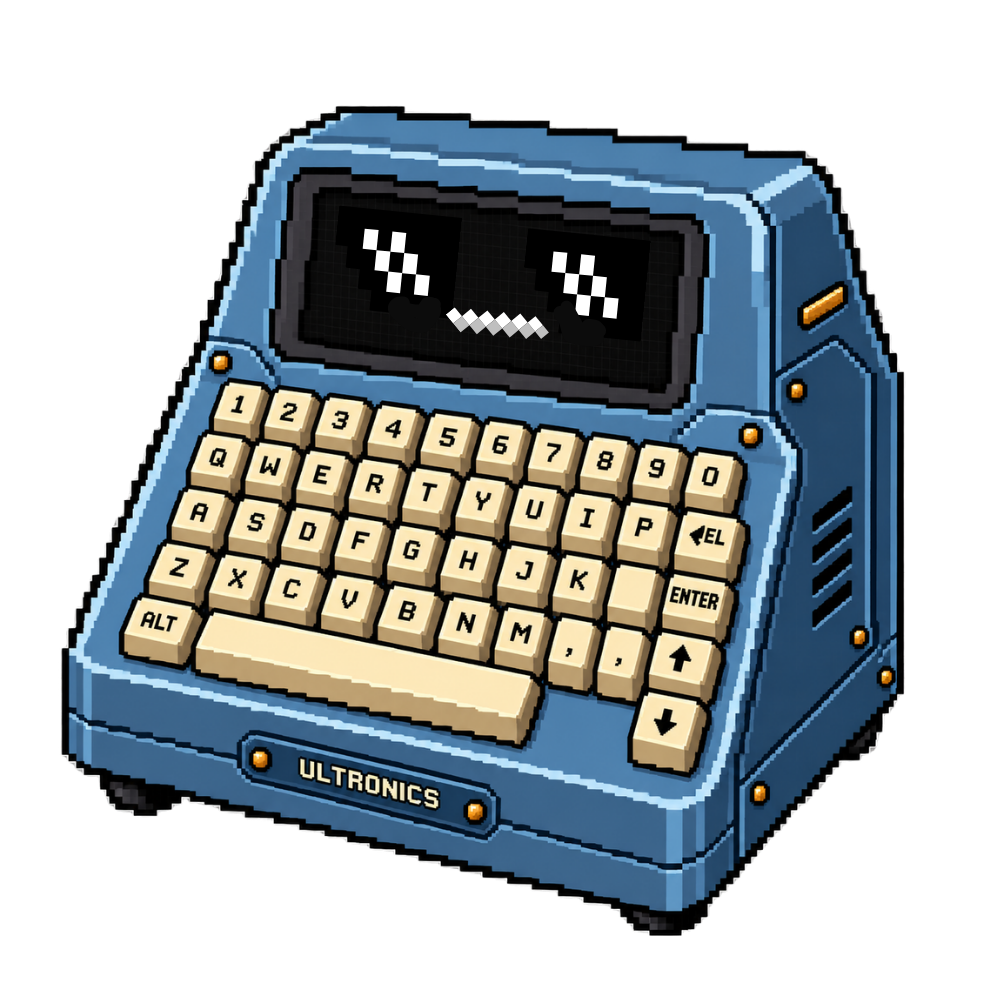Ultronics Stockmaster pixelart terminal